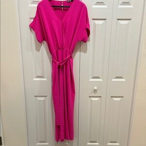 Vibrant Pink Women's Jumpsuit